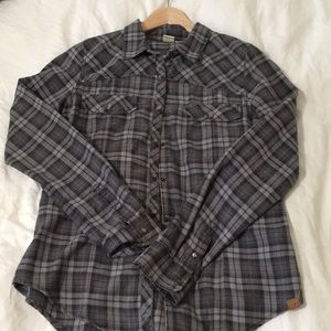 Gray roxy flannel